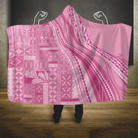 Pasifika Women's Day - Samoa Siapo Malu Tattoo Inspired Hooded Blanket Pink