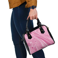 Pasifika Women's Day - Samoa Siapo Malu Tattoo Inspired Shoulder Handbag Pink