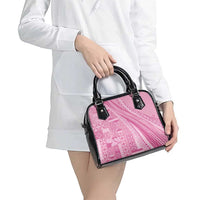 Pasifika Women's Day - Samoa Siapo Malu Tattoo Inspired Shoulder Handbag Pink