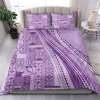 Pasifika Women's Day - Samoa Siapo Malu Tattoo Inspired Bedding Set Lavender