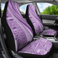 Pasifika Women's Day - Samoa Siapo Malu Tattoo Inspired Car Seat Cover Lavender