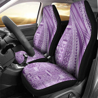 Pasifika Women's Day - Samoa Siapo Malu Tattoo Inspired Car Seat Cover Lavender