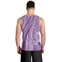 Pasifika Women's Day - Samoa Siapo Malu Tattoo Inspired Men Tank Top Lavender