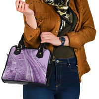 Pasifika Women's Day - Samoa Siapo Malu Tattoo Inspired Shoulder Handbag Lavender