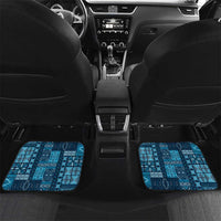 Pasifika Women's Day - Samoa Siapo Malu Tattoo Inspired Car Mats Navy Blue