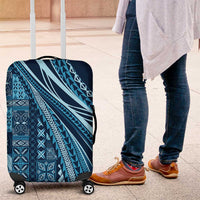 Pasifika Women's Day - Samoa Siapo Malu Tattoo Inspired Luggage Cover Navy Blue