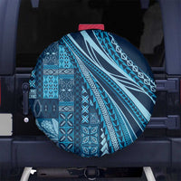 Pasifika Women's Day - Samoa Siapo Malu Tattoo Inspired Spare Tire Cover Navy Blue