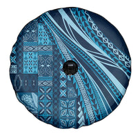 Pasifika Women's Day - Samoa Siapo Malu Tattoo Inspired Spare Tire Cover Navy Blue