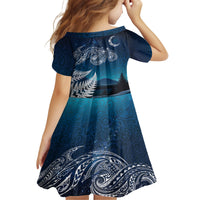New Zealand Matariki Family Matching Puletasi and Hawaiian Shirt Starry Night Style LT7 - Polynesian Pride