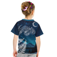New Zealand Matariki Kid T Shirt Starry Night Style