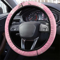 Hawaii Maui Island Flowers Lei Steering Wheel Cover Lokelani Rose Pink