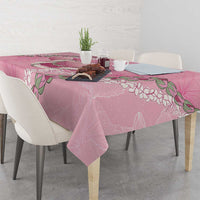 Hawaii Maui Island Flowers Lei Tablecloth Lokelani Rose Pink