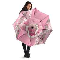 Hawaii Maui Island Flowers Lei Umbrella Lokelani Rose Pink