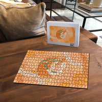 Hawaii Lanai Island Flowers Lei Puzzle Orange Kaunaoa Mix Maile