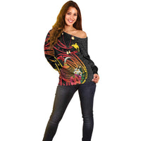 Personalized Milne Bay Off Shoulder Sweater PNG Lime Pot with Oro Tapa