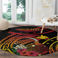 Personalized Milne Bay Round Carpet PNG Lime Pot with Oro Tapa