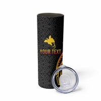 Personalized Milne Bay Skinny Tumbler PNG Lime Pot with Oro Tapa