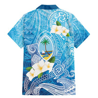 Hafa Adai Guam Chamorro Personalized Family Matching Mermaid Dress and Hawaiian Shirt Ocean Blue Latte Stone with Guasali - Polynesian Pride