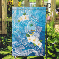 Hafa Adai Guam Chamorro Personalized Garden Flag Ocean Blue Latte Stone with Guasali - Polynesian Pride