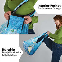 Hafa Adai Guam Chamorro Personalized Grocery Bag Ocean Blue Latte Stone with Guasali - Polynesian Pride