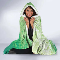 Hafa Adai Guam Chamorro Personalized Hooded Blanket Summer Green Latte Stone with Guasali - Polynesian Pride