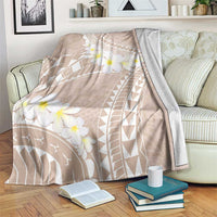 Polynesian Vintage Floral Blanket Beige Motifs LT7 Beige - Polynesian Pride