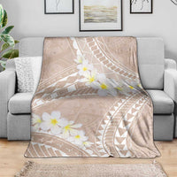 Polynesian Vintage Floral Blanket Beige Motifs LT7 - Polynesian Pride