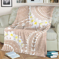 Polynesian Vintage Floral Blanket Beige Motifs LT7 - Polynesian Pride