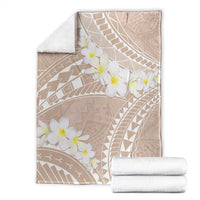 Polynesian Vintage Floral Blanket Beige Motifs LT7 - Polynesian Pride