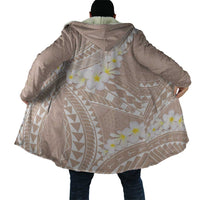 Polynesian Vintage Floral Cloak Beige Motifs - Polynesian Pride
