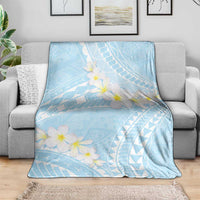 Polynesian Vintage Floral Blanket Azure Motifs LT7 - Polynesian Pride