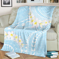 Polynesian Vintage Floral Blanket Azure Motifs LT7 - Polynesian Pride