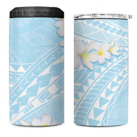 Polynesian Vintage Floral 4 in 1 Can Cooler Tumbler Azure Motifs - Polynesian Pride