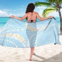 Polynesian Vintage Floral Sarong Azure Motifs - Polynesian Pride