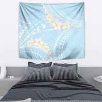 Polynesian Vintage Floral Tapestry Azure Motifs - Polynesian Pride