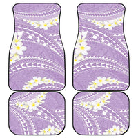 Polynesian Vintage Floral Car Mats Lavender Motifs - Polynesian Pride
