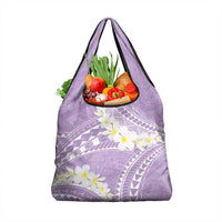 Polynesian Vintage Floral Grocery Bag Lavender Motifs - Polynesian Pride