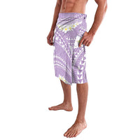 Polynesian Vintage Floral Lavalava Lavender Motifs - Polynesian Pride
