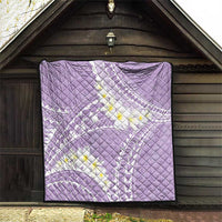 Polynesian Vintage Floral Quilt Lavender Motifs - Polynesian Pride