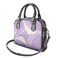 Polynesian Vintage Floral Shoulder Handbag Lavender Motifs - Polynesian Pride