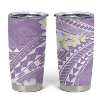 Polynesian Vintage Floral Tumbler Cup Lavender Motifs - Polynesian Pride