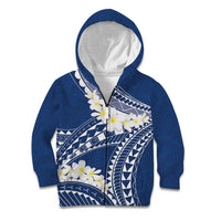Polynesian Vintage Floral Kid Hoodie Navy Blue Motifs - Polynesian Pride