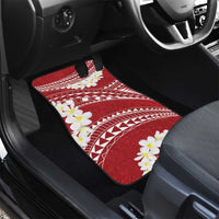Polynesian Vintage Floral Car Mats Scarlet Motifs - Polynesian Pride