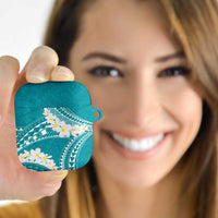 Polynesian Vintage Floral AirPods Case Teal Motifs - Polynesian Pride