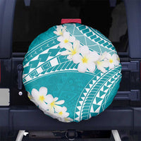 Polynesian Vintage Floral Spare Tire Cover Teal Motifs - Polynesian Pride