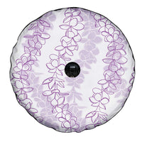 Hawaii Plumeria Lei Spare Tire Cover Aloha Festive Vibe - Amethyst
