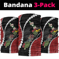 New Zealand Christmas Neck Gaiter Flora Map with Birds - Polynesian Pride