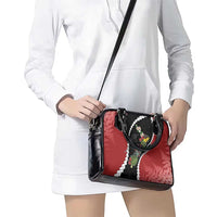 New Zealand Christmas Shoulder Handbag Flora Map with Birds - Polynesian Pride