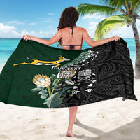Custom South Africa Mix New Zealand Rugby 2023 Sarong World Cup Greatest Rivalry LT7 - Polynesian Pride