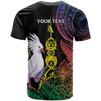 New Caledonia Kanaky Personalized T Shirt Fleche Faitiere Mix Kagu